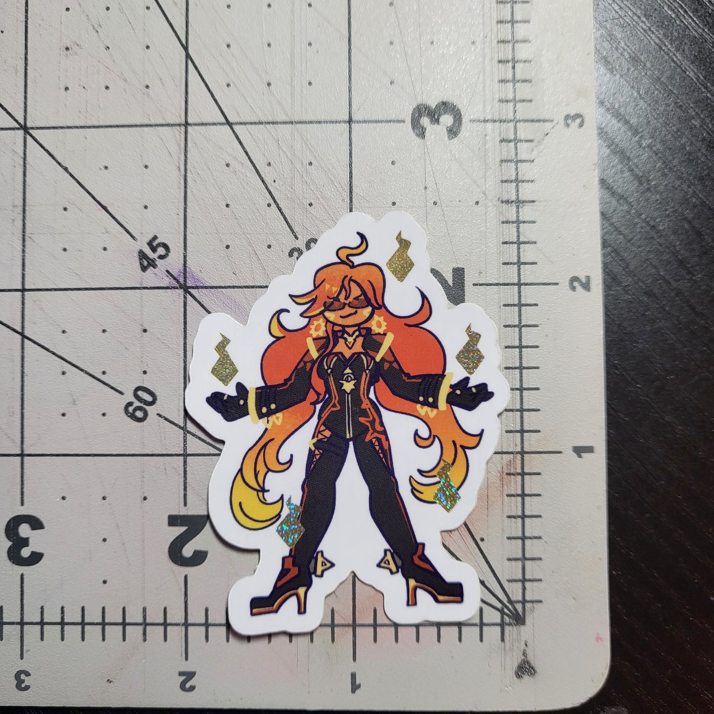 Genshin Impact Archon Glitter Stickers