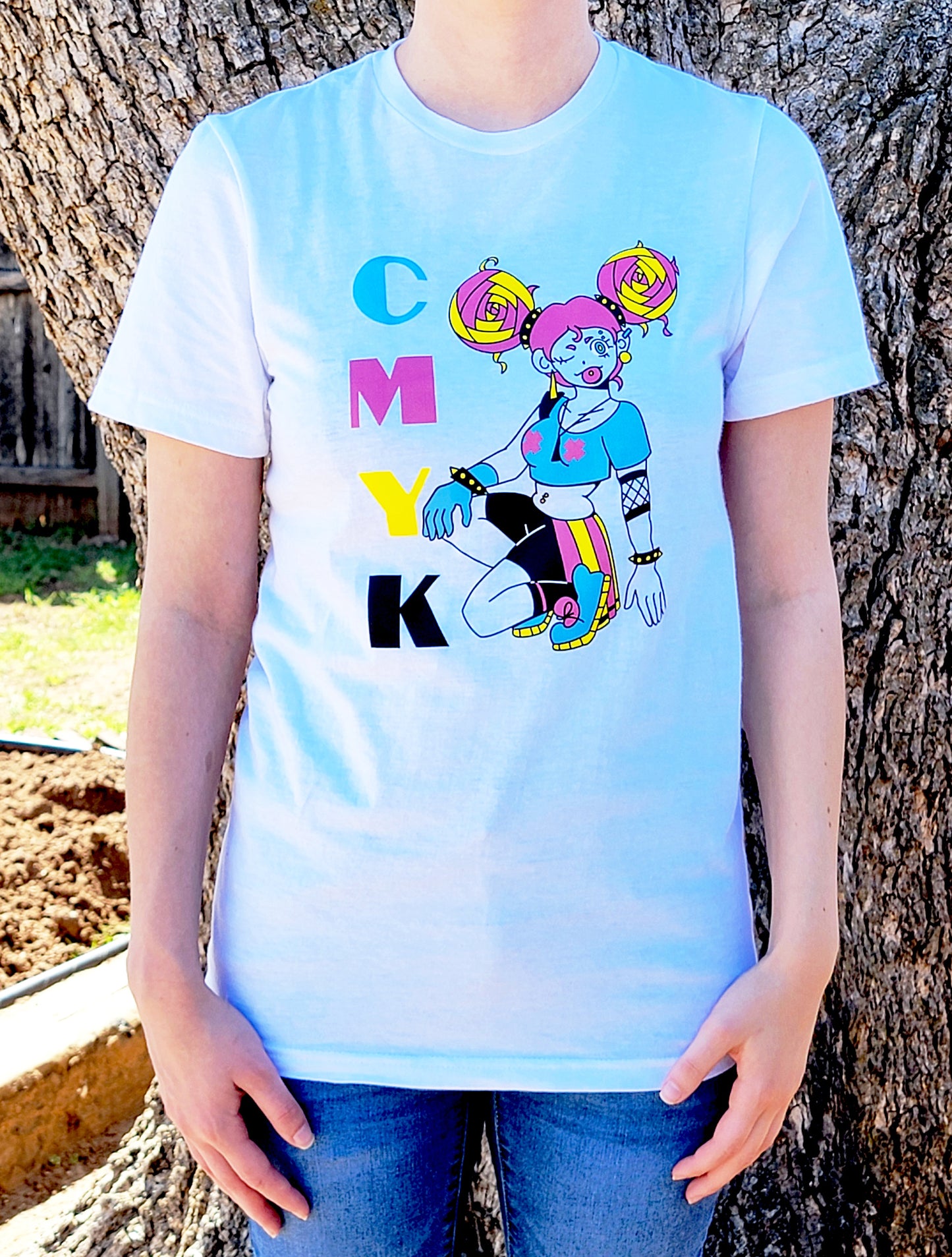 Anime Girl CMYK Shirt