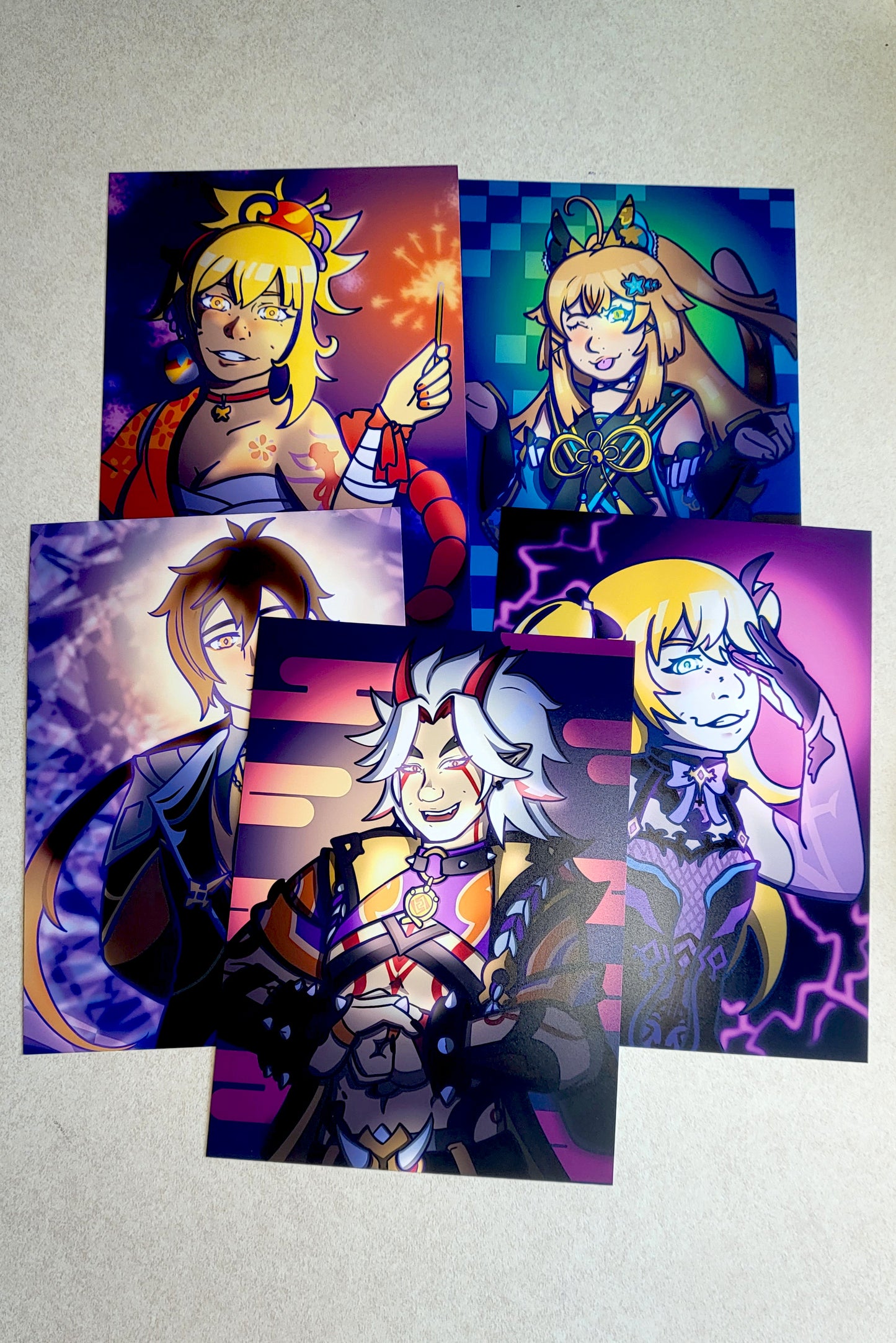 Genshin Impact Character Portrait Prints