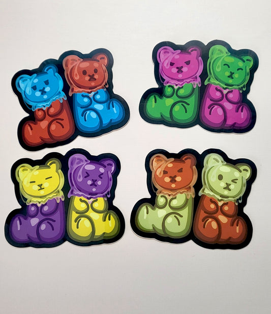 Gummy Bear Vinyl Stickers