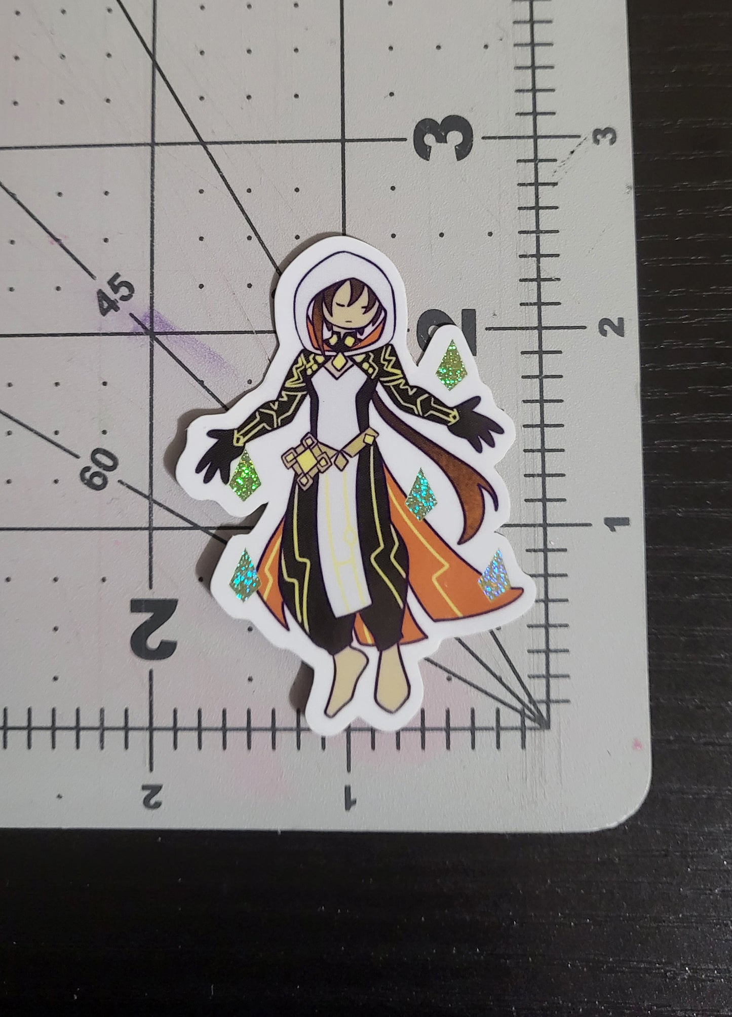 Genshin Impact Archon Glitter Stickers