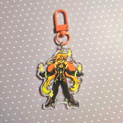 Genshin Archons Charm Keychain