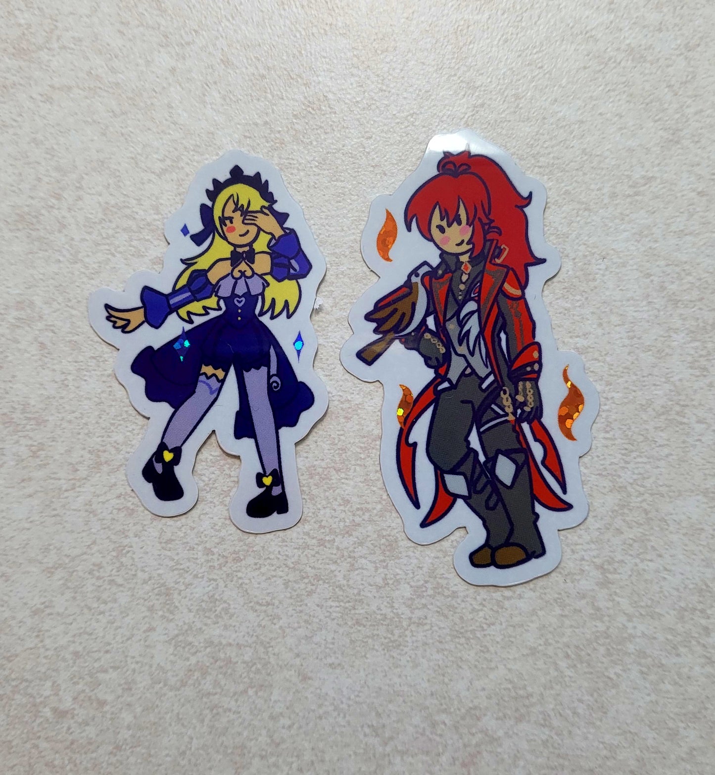 Genshin Impact Skin Glitter Stickers