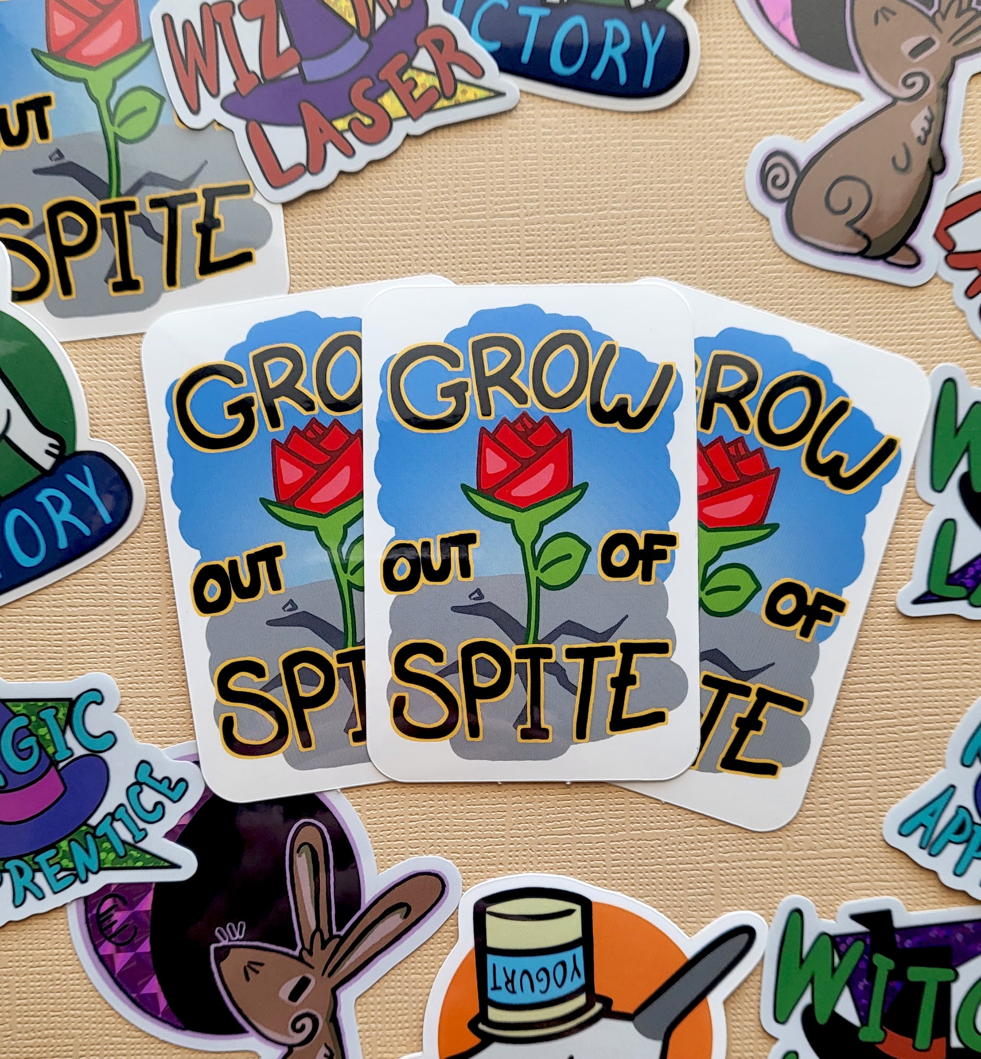 Grow Out of Spite Vinyl Sticker – MoLeeJo