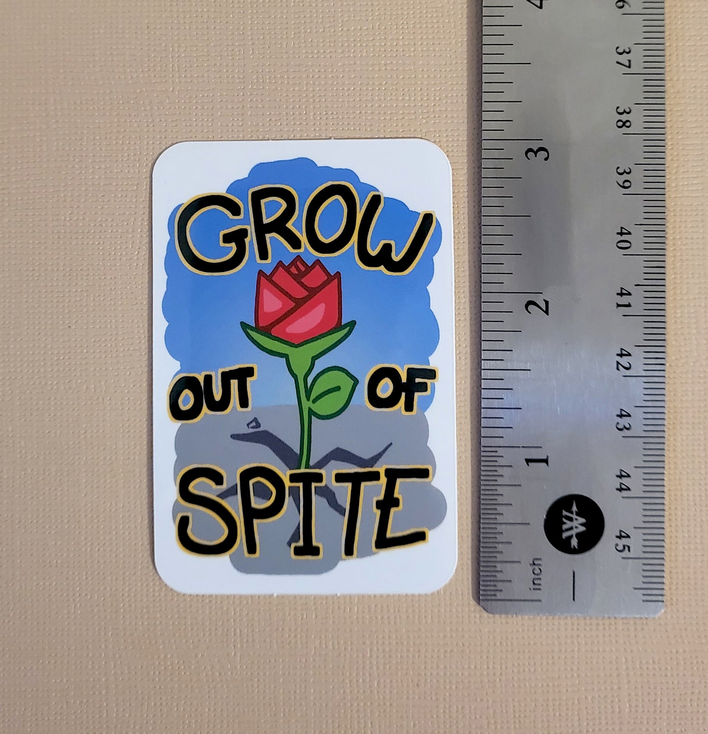 Grow Out of Spite Vinyl Sticker